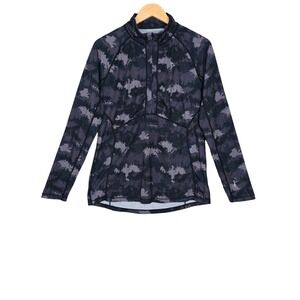Paradox Women's Drirelease Merino Wool Camo 1/4 Zip Pullover Grey XL